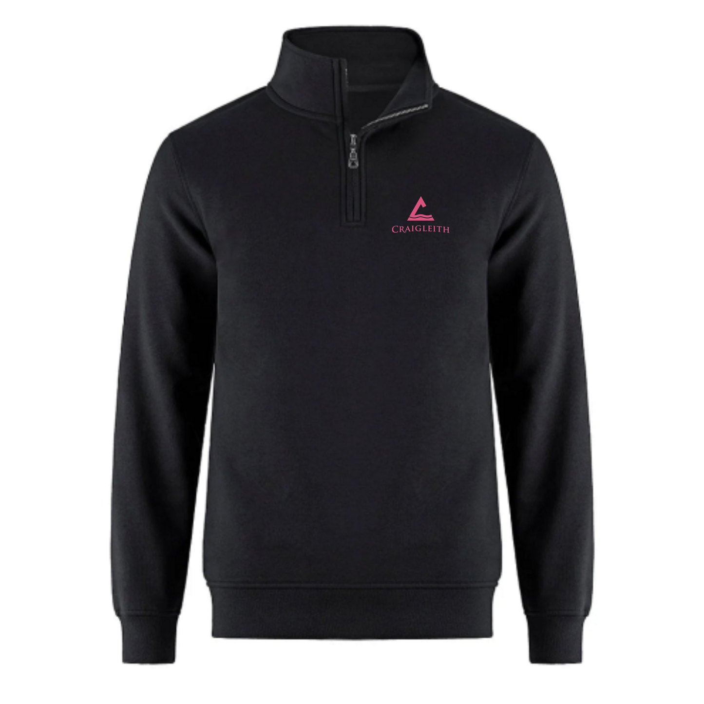Craigleith Popular Penguins Quarter-Zip Sweatshirt - Black