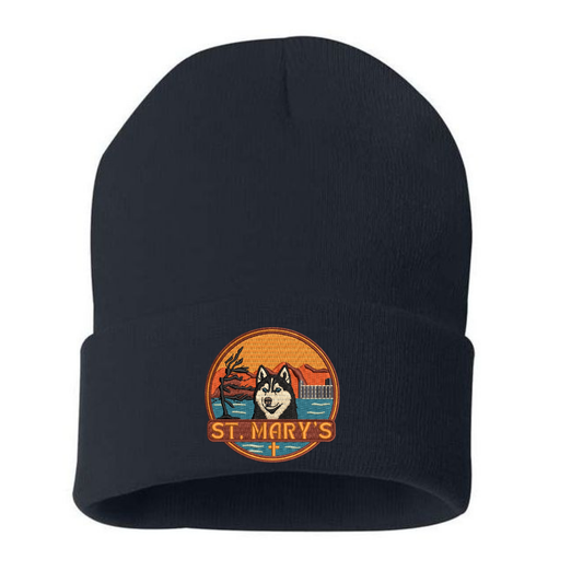St. Mary's Patch Knit Toque - Black