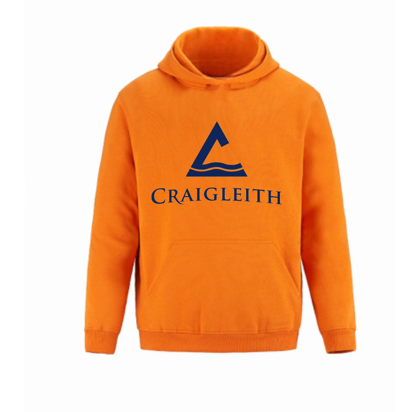 Craigleith U8 Lil Lavalanches Hooded Sweatshirt - Orange / Large Front Logo