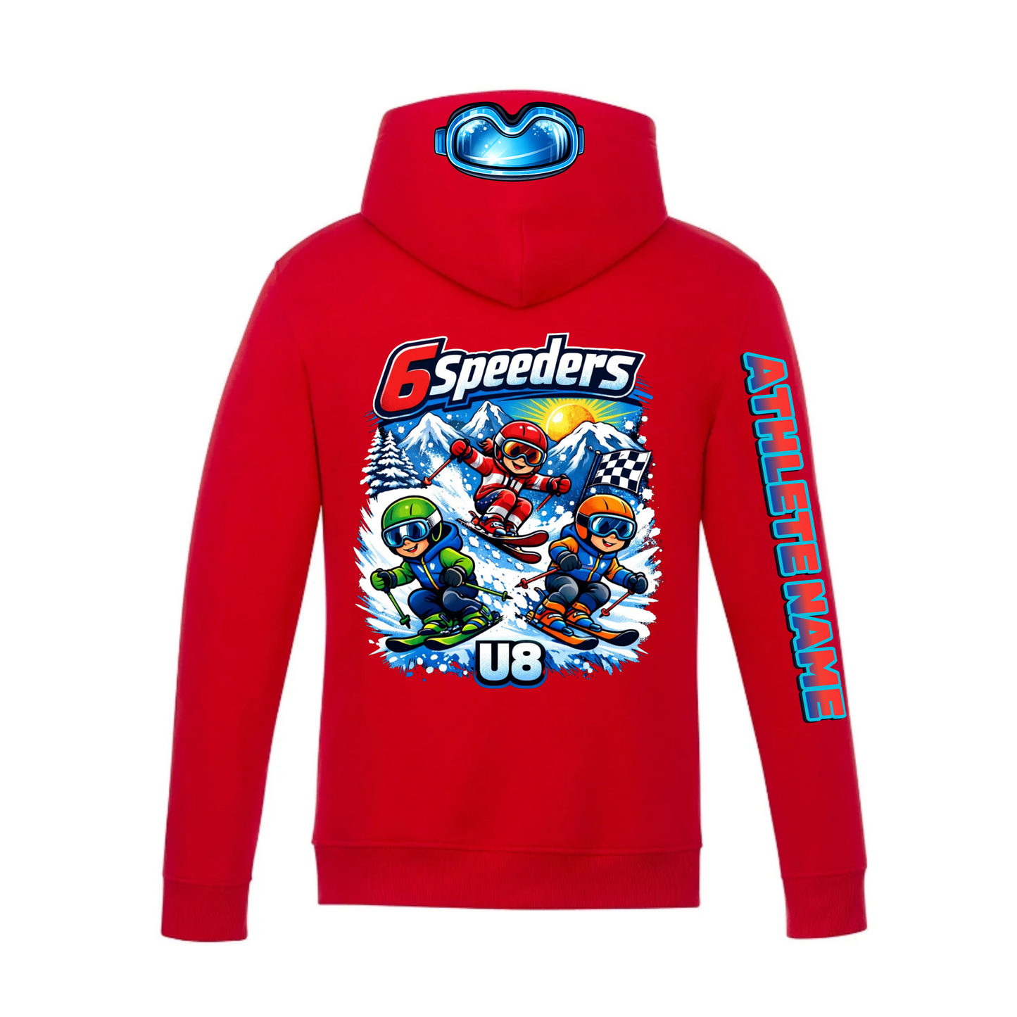 U8 Craigleith 6 Speeders Hooded Sweatshirt - Red