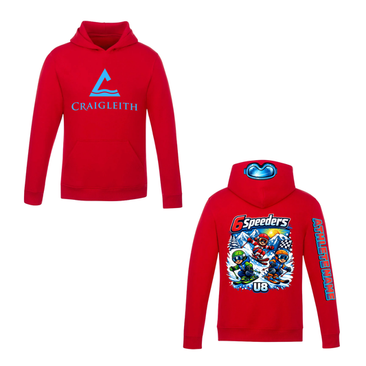 U8 Craigleith 6 Speeders Hooded Sweatshirt - Red