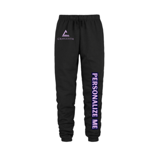 Craigleith Kodiak Bears Joggers - Black / Lilac