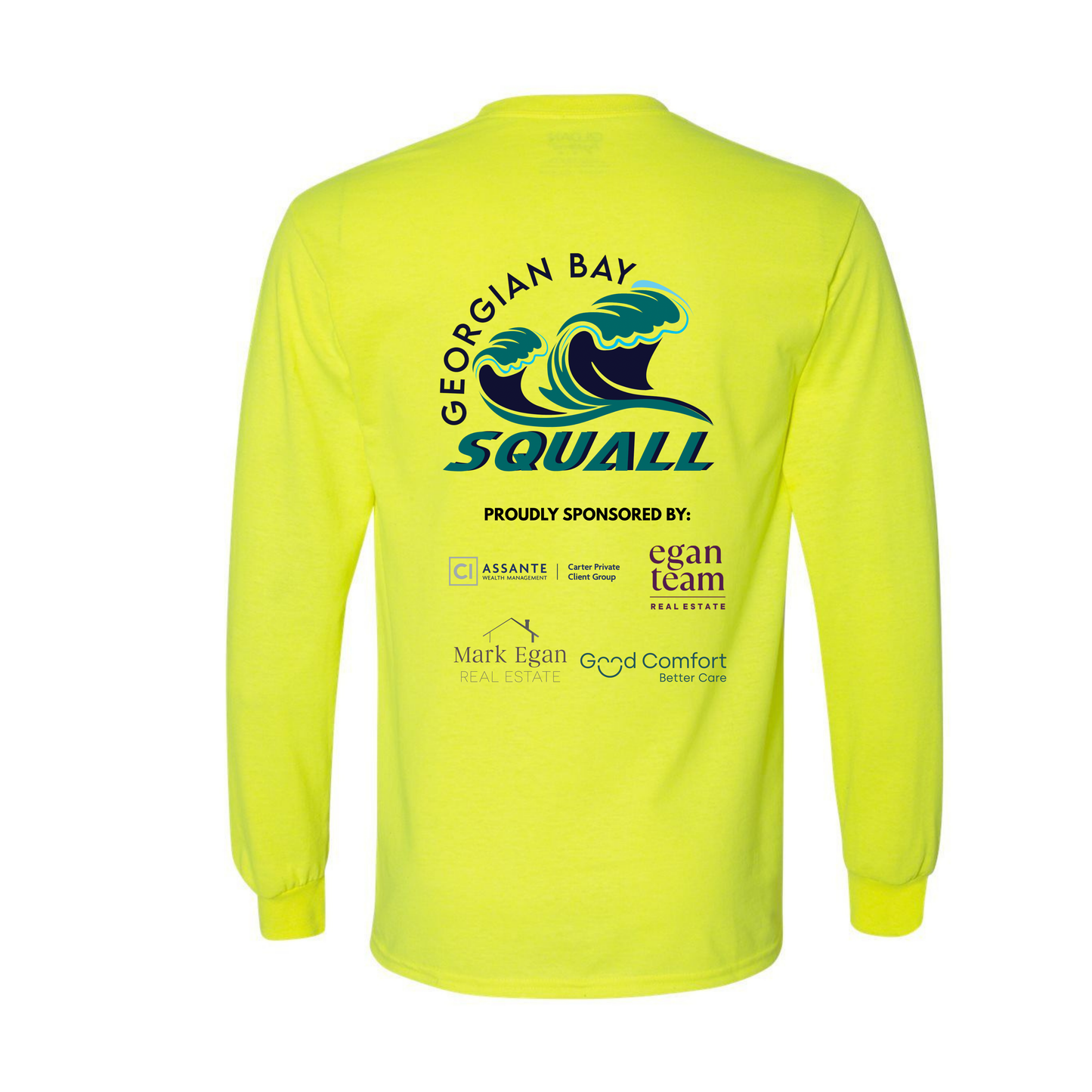 Georgian Bay Squall  - Four The Fun Long Sleeve Shirt - Safety Yellow
