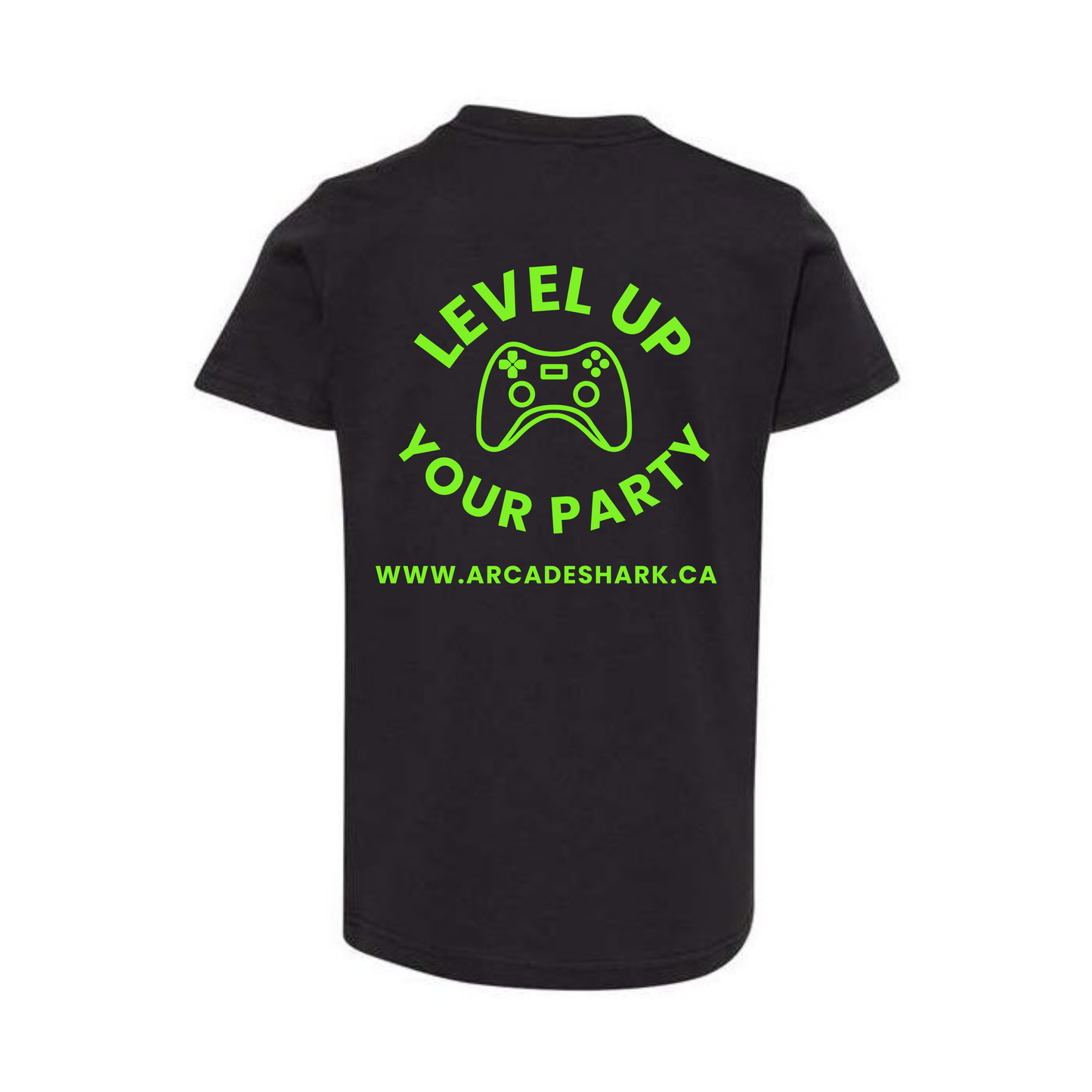 Arcade Shark Level Up Your Party Tee - Black