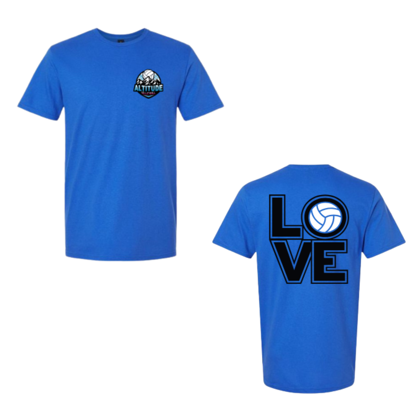 Altitude Volleyball LOVE Tee - Royal Blue