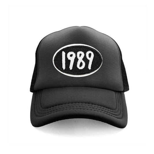 1989 Snapback Hat - Black / Black