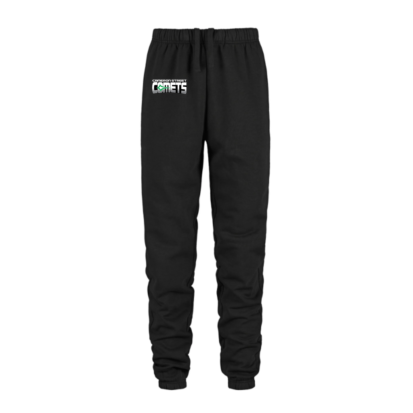 Cameron Street Comets Joggers - Black / Mini Green Logo