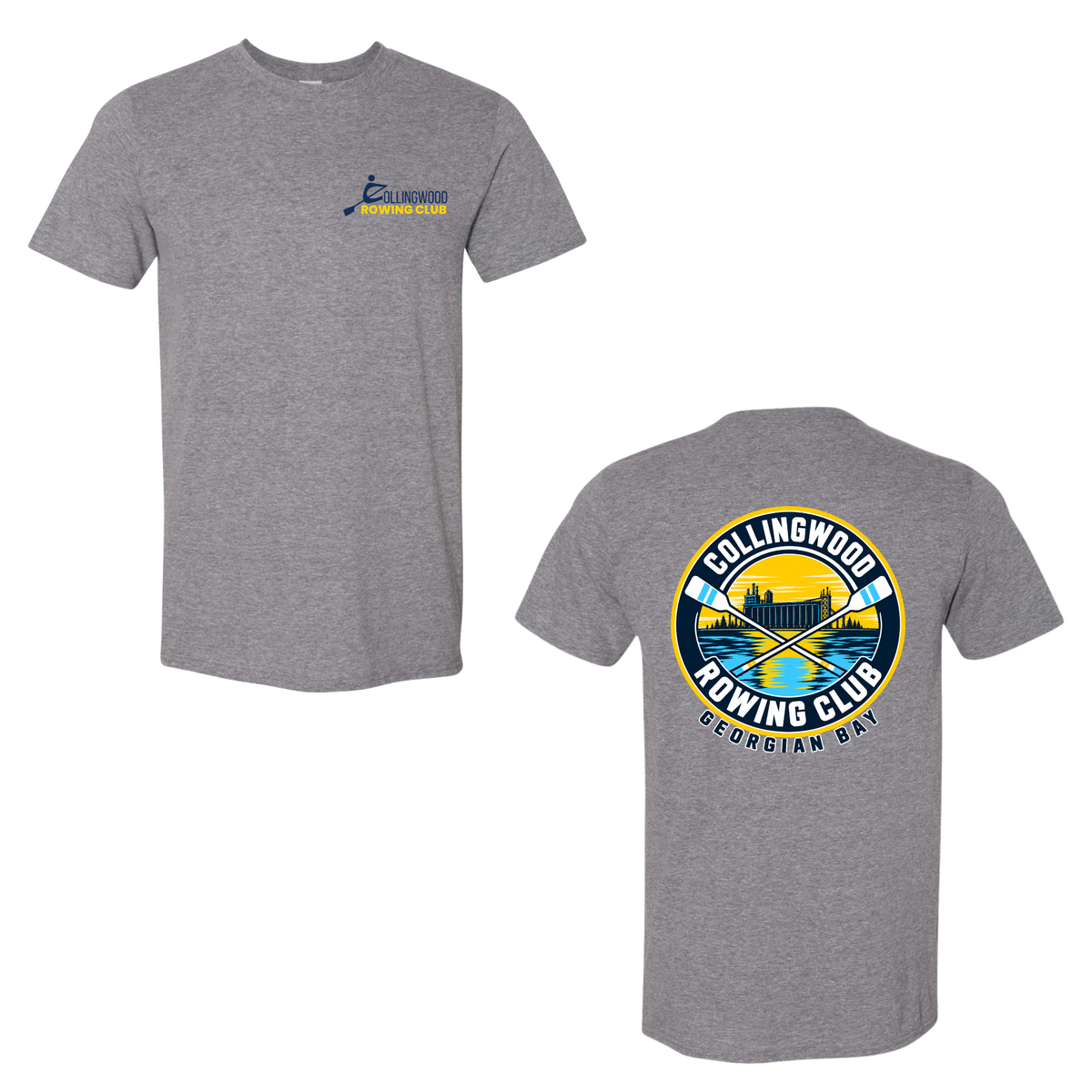 Collingwood Rowing Club – Terminals Sunset T-Shirt - Graphite Heather