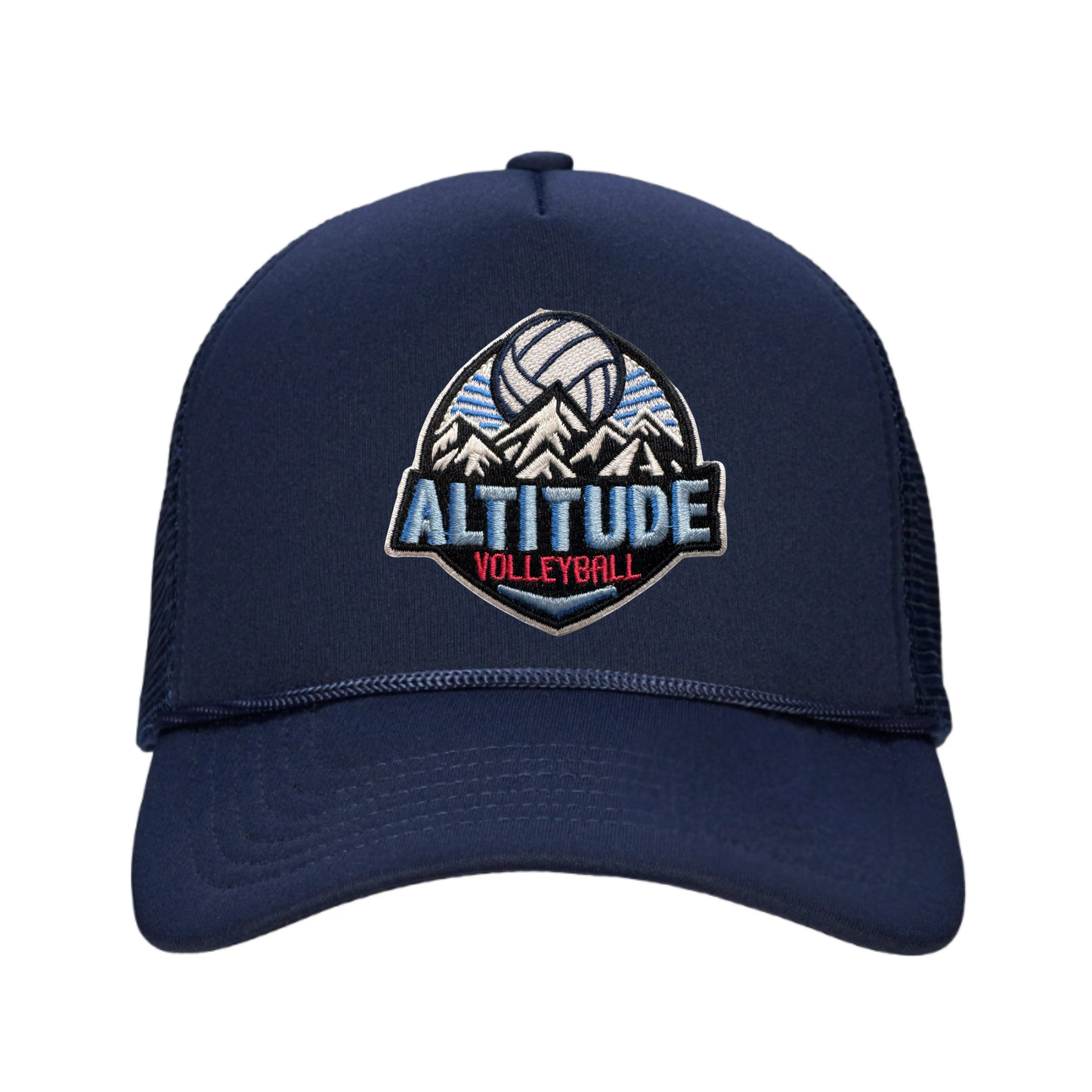 Altitude Patch Snapback Trucker Hat - Navy / Navy