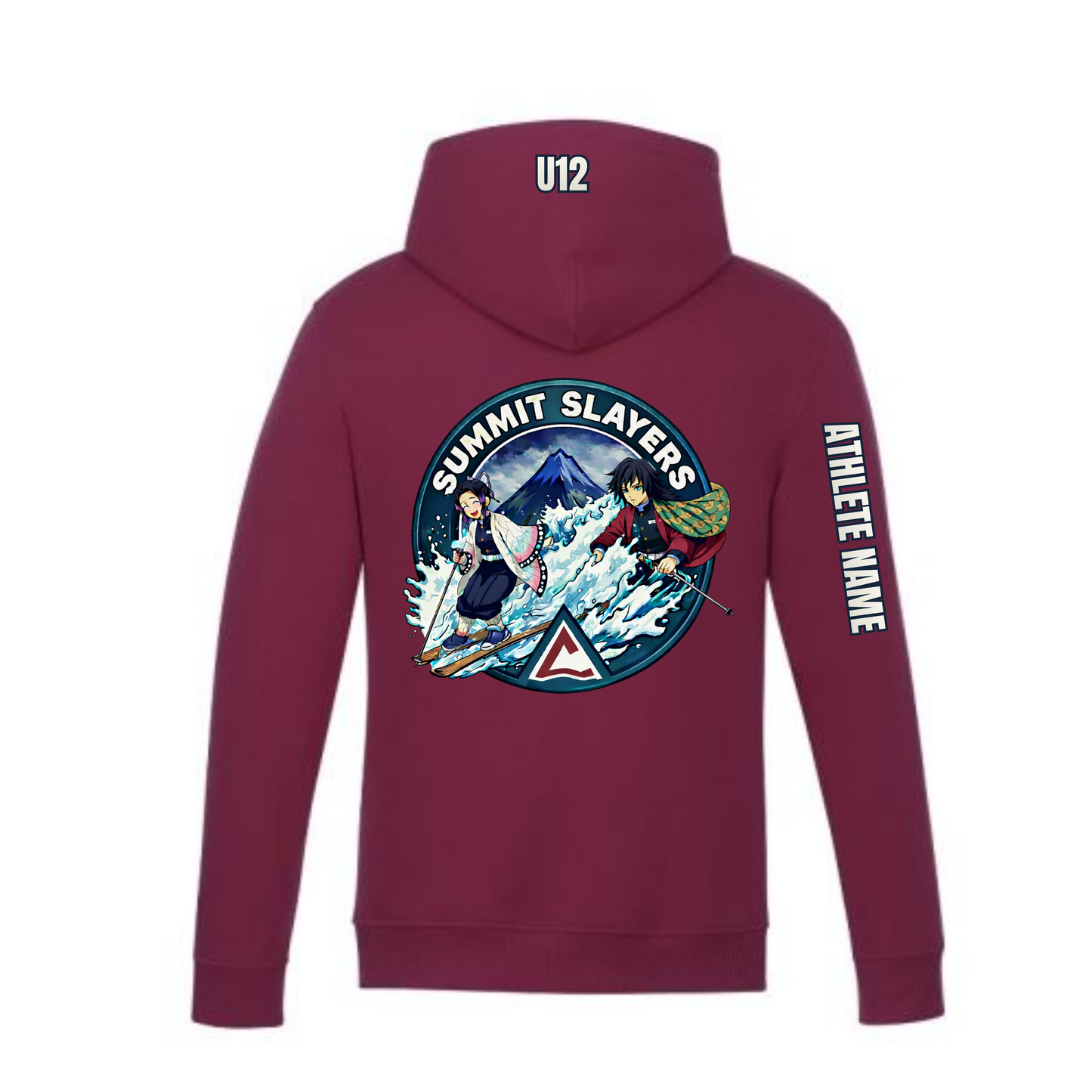 U12 Craigleith All Mountain Summit Slayers Hooded Sweatshirt - Maroon