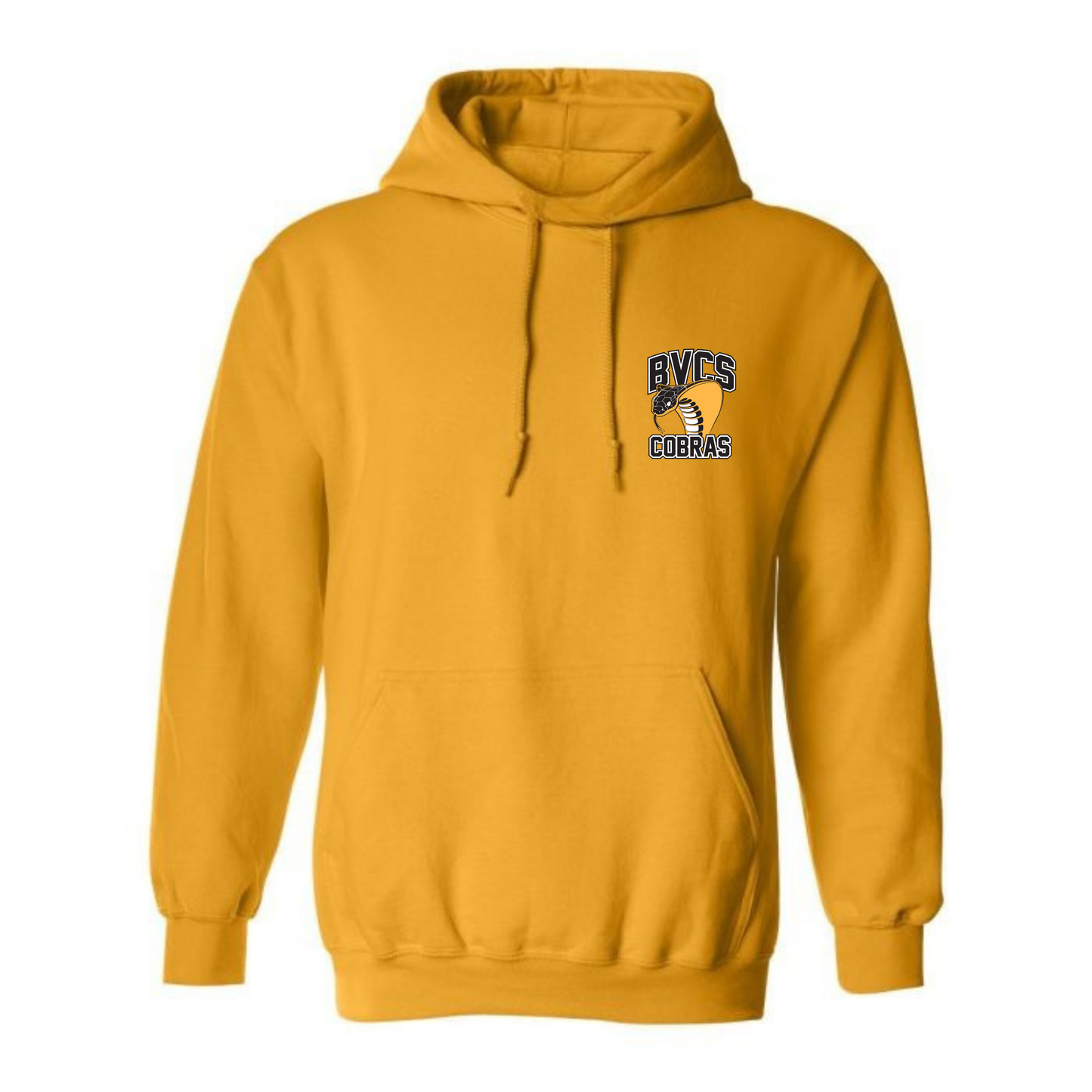 Adult Personalized BVCS Mini Cobra Hooded Sweatshirt - Gold