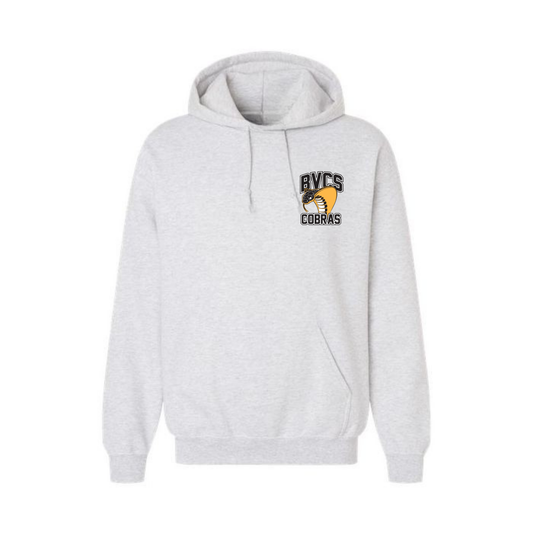 Adult Personalized BVCS Mini Cobra Hooded Sweatshirt - Ash