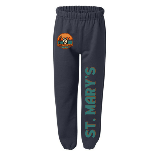 House Water St. Mary's Joggers - Mini Logo & Azure ST. MARY - Navy