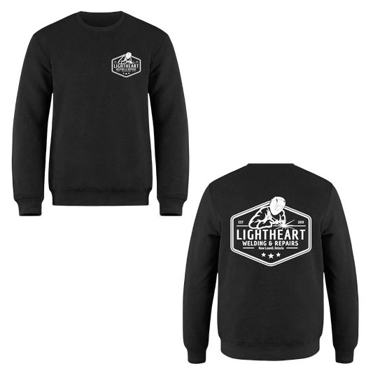 Lightheart Welding & Repairs Crewneck Sweatshirt - Black