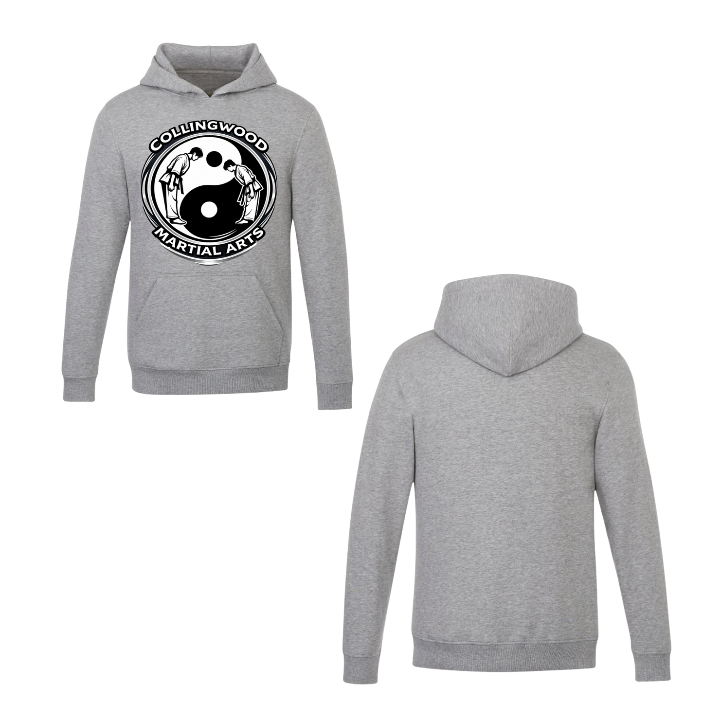 CMAC Hooded Sweatshirt - Oversize Logo /  Non-Personalized - Grey