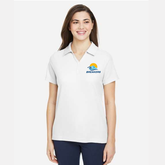 Breakers Swim Meet Official Ladies’ Polo - White