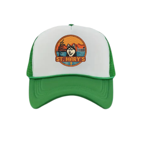 House Earth St. Mary's Patch Snapback Hat - Kelly Green / White