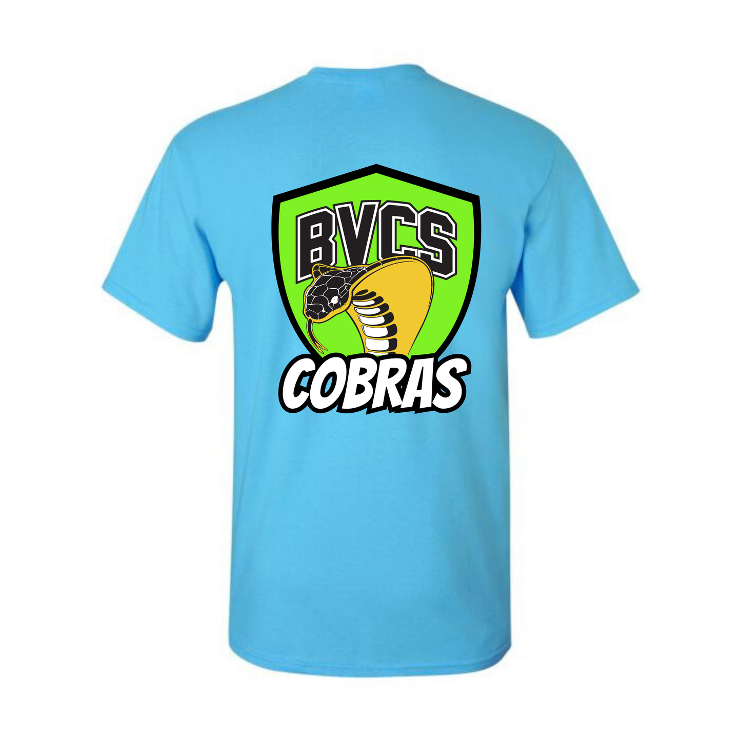 BVCS Neon Green Cobra Tee - Sky