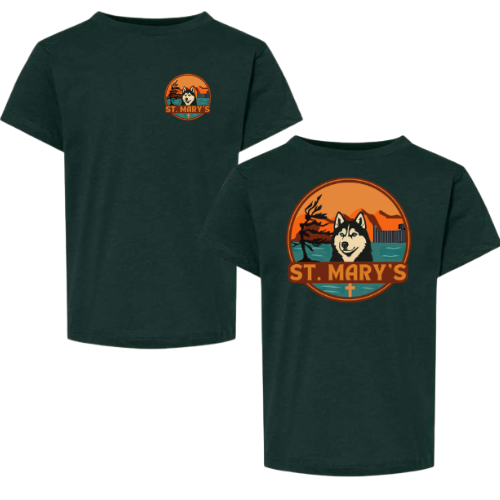 House Earth St. Mary's Dual Logo Tee - Forest