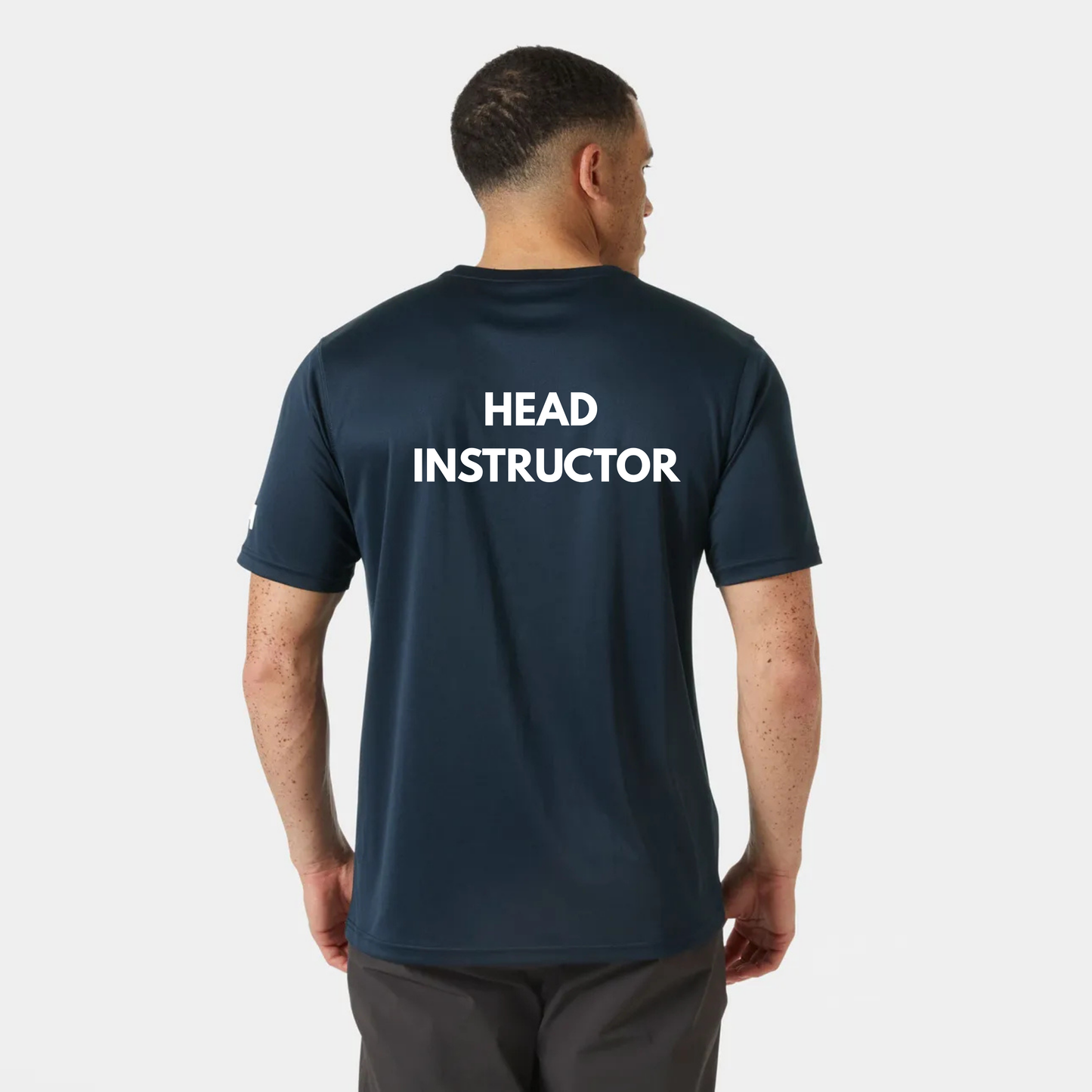 Collingwood Sailing Academy Mini Logo / INSTRUCTOR Helly Hansen UPF 50+ Tech T-Shirt - Navy