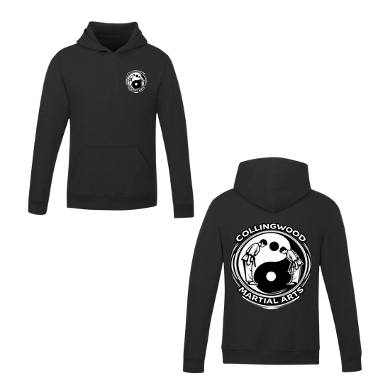 CMAC Hooded Sweatshirt - Dual Logo /  Non-Personalized - Black