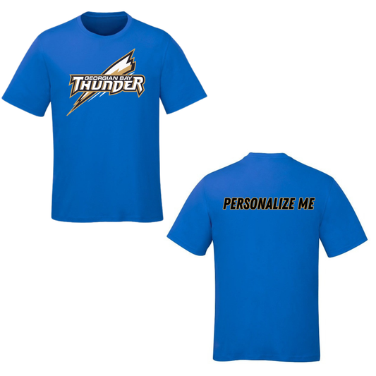 Georgian Bay Thunder Oversize Logo T-Shirt - Sapphire / Optional Personalization