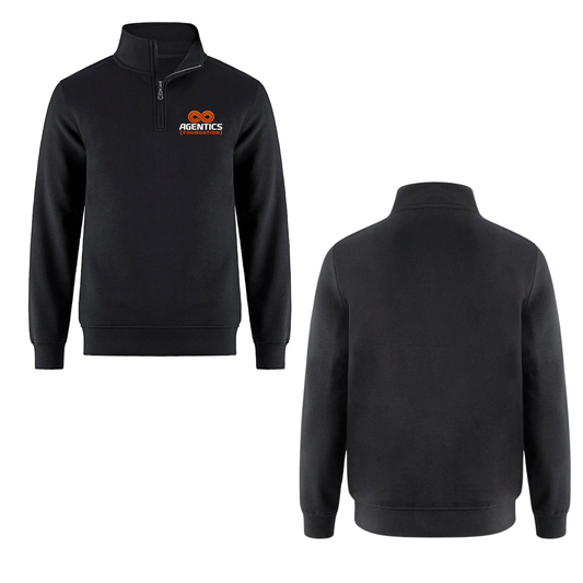 Agentics Quarter Zip - Black