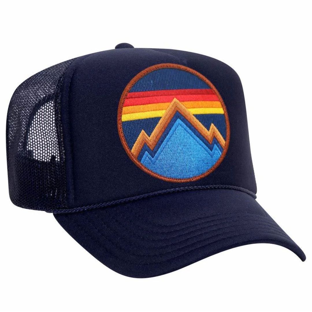 Aviator Nation - All Seasons Circle Adult Trucker Hat - Navy