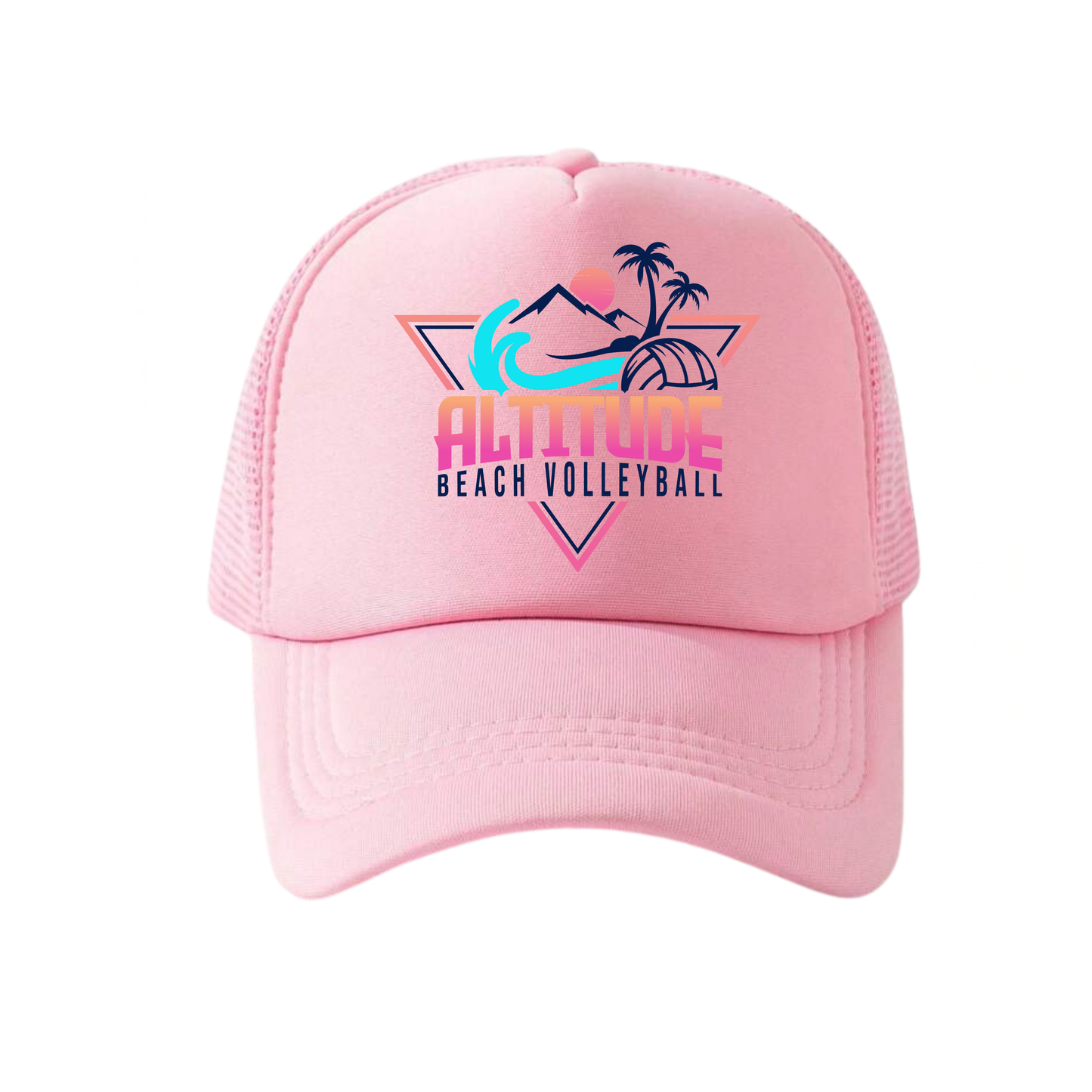 Altitude Beach Snapback Trucker Hat - Soft Pink / Soft Pink