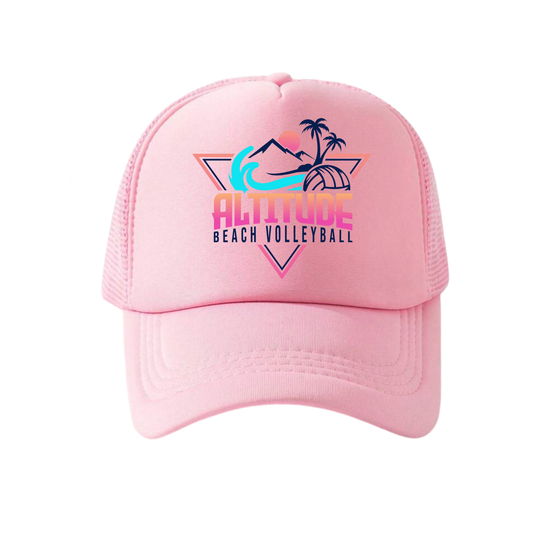 Altitude Beach Snapback Trucker Hat - Soft Pink / Soft Pink