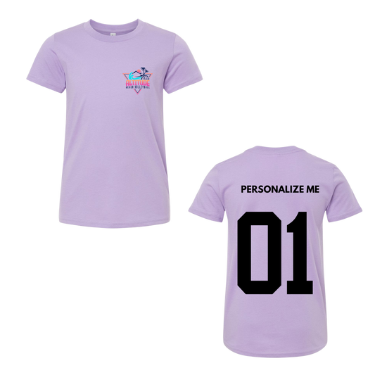 Personalized Altitude Beach Volleyball Mini Logo Tee - Dark Lavender (Youth / Adult)