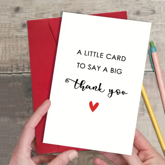 A Little Card to Say a Big Thank You