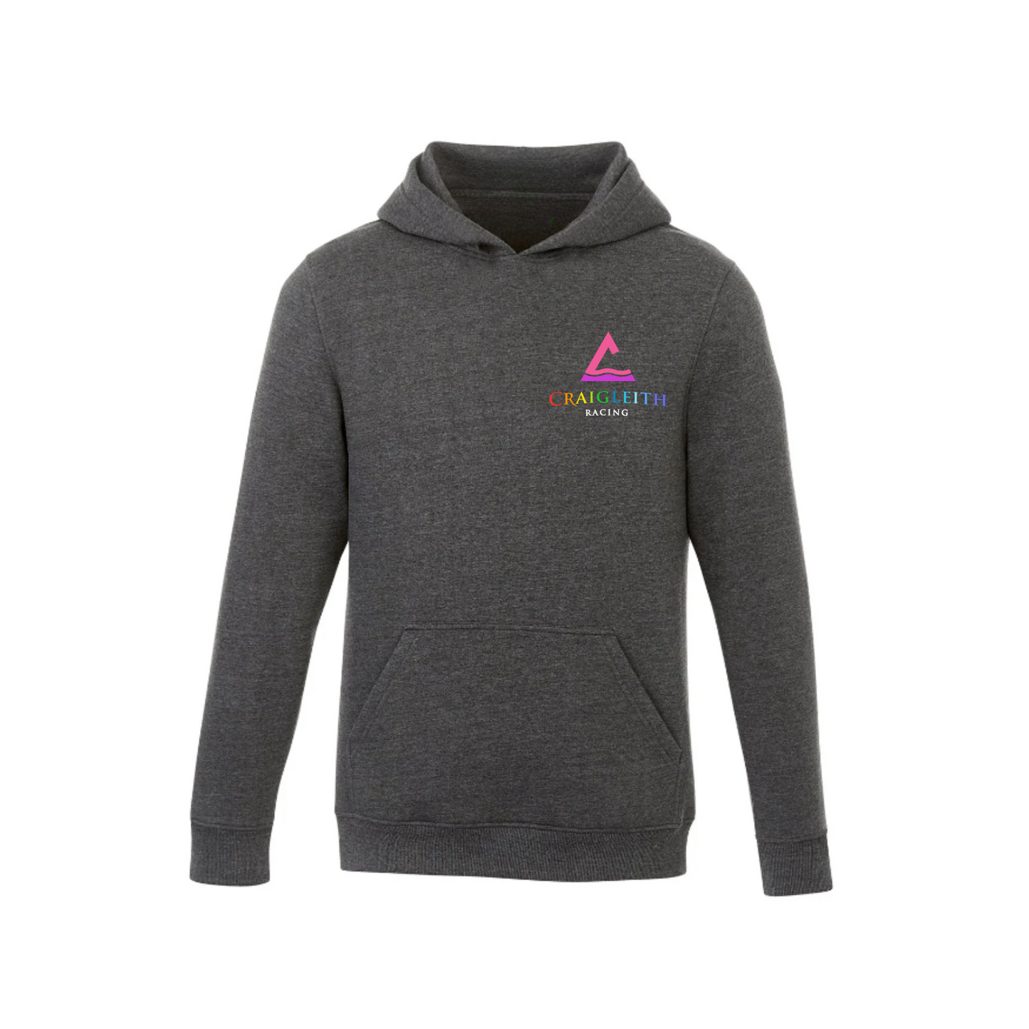 Adult Craigleith Rainbow Dual Logo Hooded Sweatshirt - Charcoal
