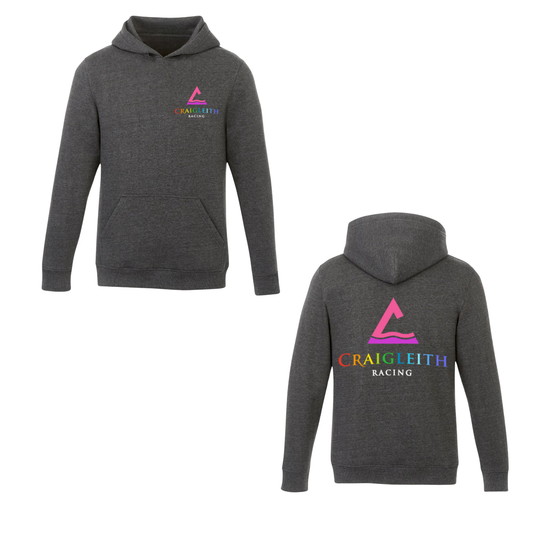 Adult Craigleith Rainbow Dual Logo Hooded Sweatshirt - Charcoal