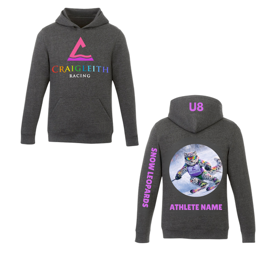 Craigleith Snow Leopards Hooded Sweatshirt - Charcoal