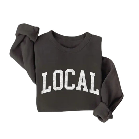 Adult Local Graphic Sweatshirt - Black