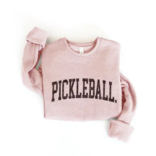 Adult Pickleball Graphic Sweatshirt - Rose