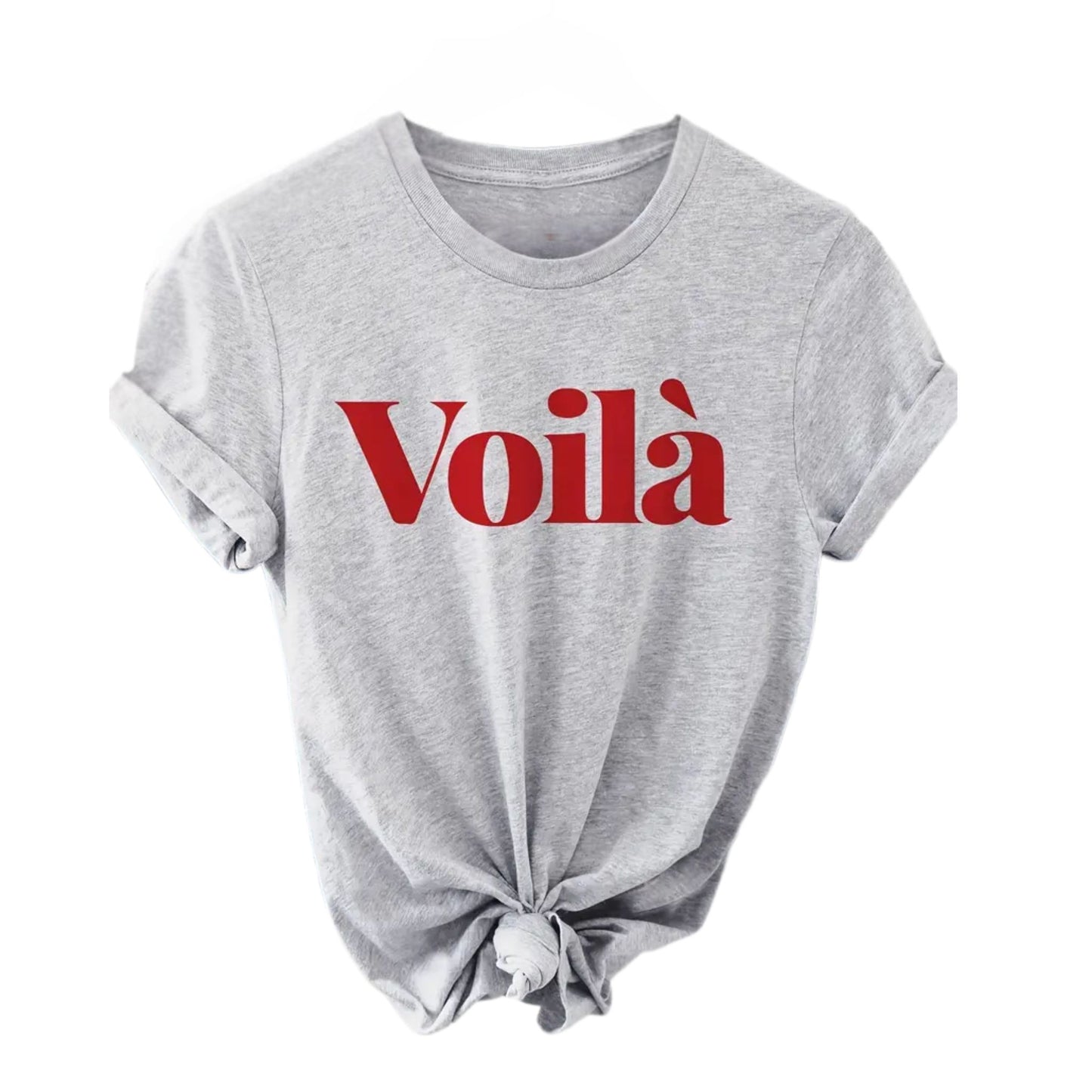 Adult Voilà Graphic Tee - Grey