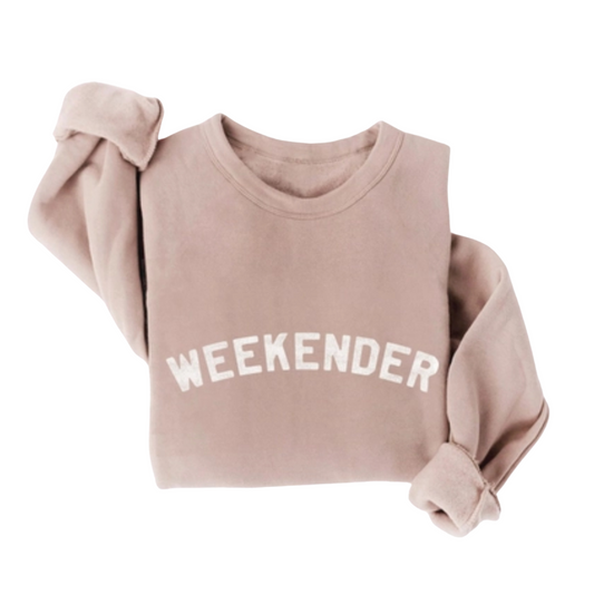 Adult Weekender Graphic Sweatshirt - Heather Mauve