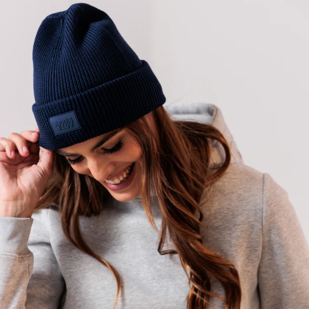 Après Actif 100% Merino Wool Beanie - Midnight Navy