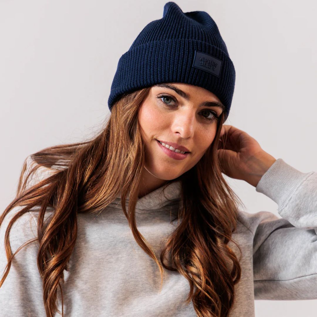 Après Actif 100% Merino Wool Beanie - Midnight Navy