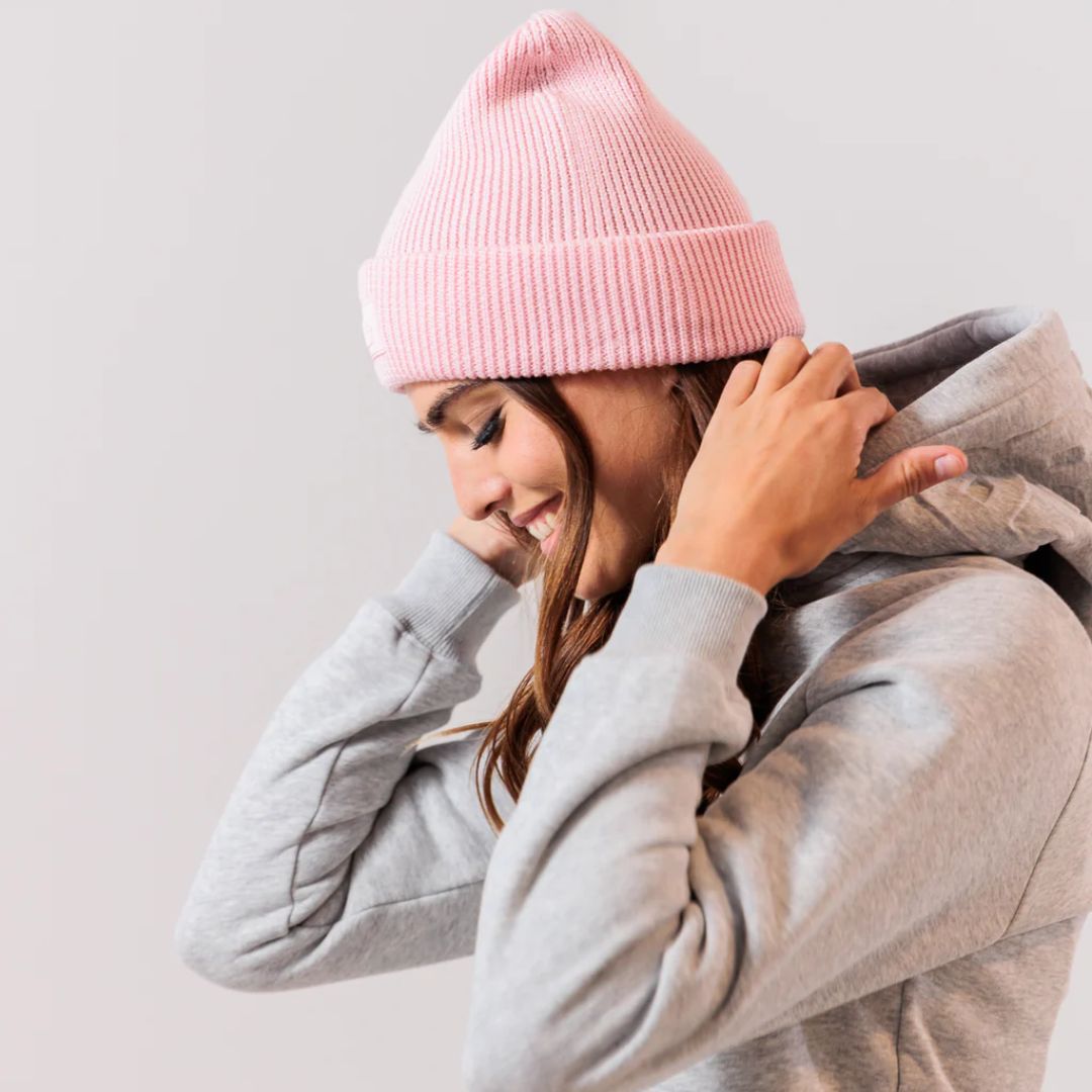 Après Actif 100% Merino Wool Beanie - Rosé