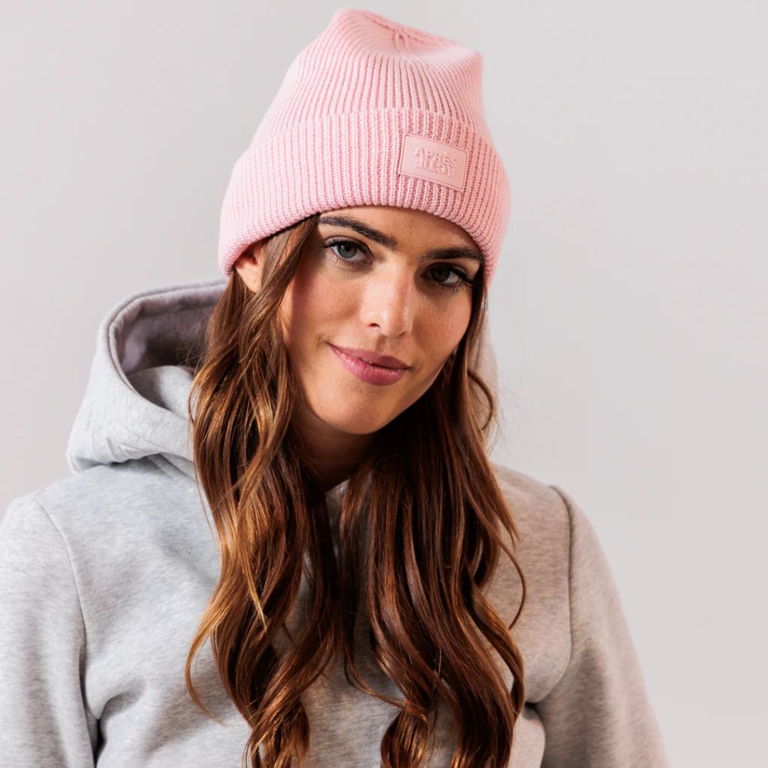 Après Actif 100% Merino Wool Beanie - Rosé