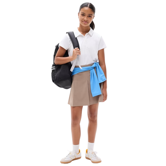 Athleta x Pretty River Academy Pleated School Days Skort - Brownstone Beige