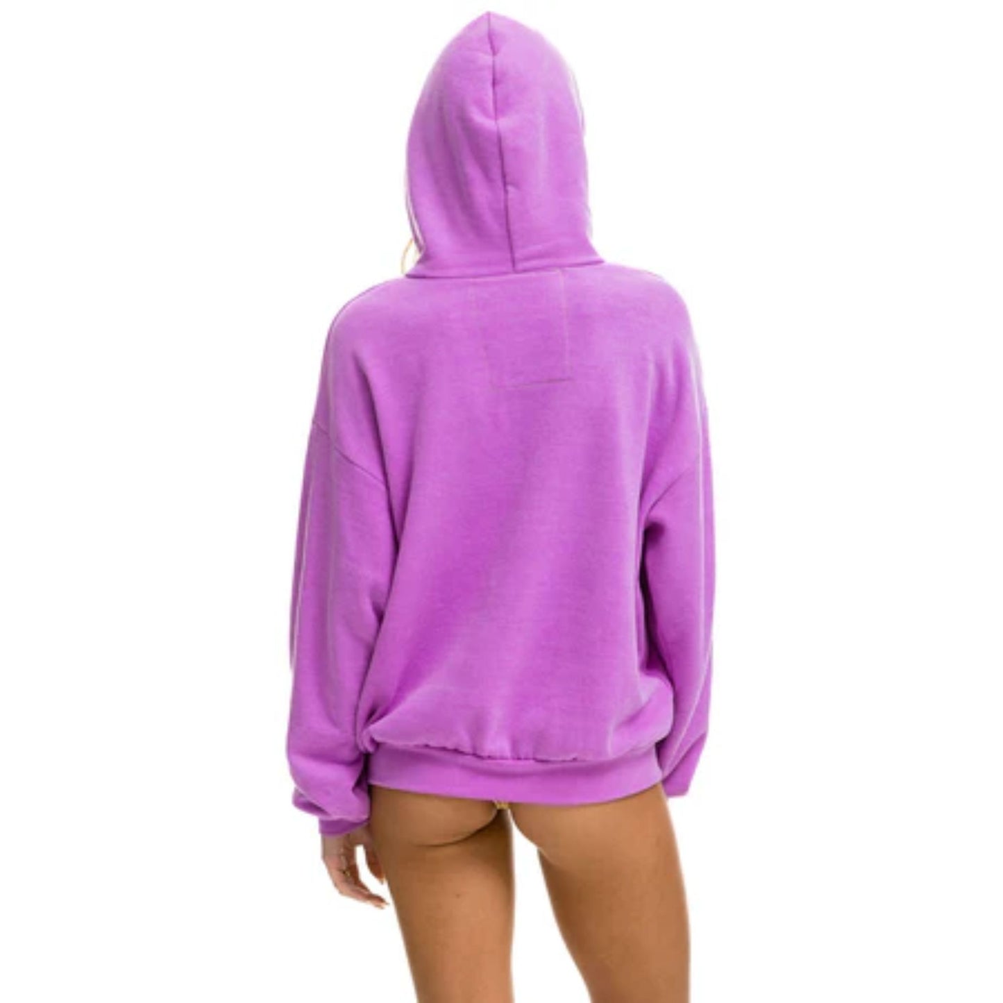 Adult Logo Pullover Relaxed Hoodie - Neon Purple