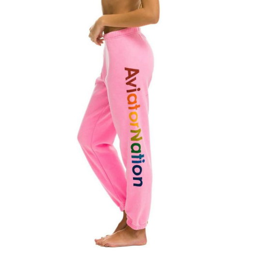 Aviator Nation Women's Sweatpants - Neon Pink