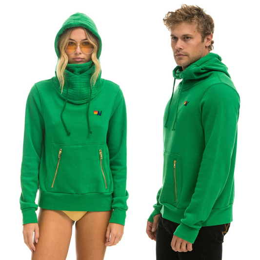 Aviator Nation - Adult Unisex Kelly Green Ninja Pullover Hoodie