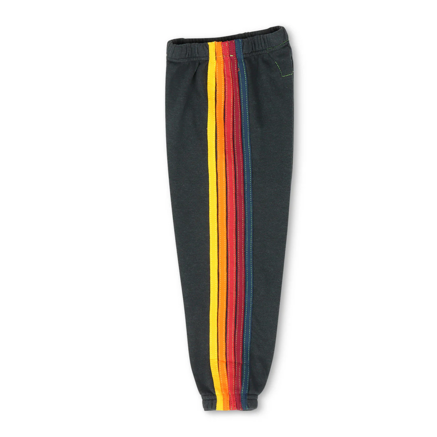 Aviator Nation - Kid's Classic 5 Stripe Sweatpants - Charcoal