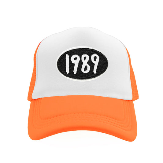 1989 Snapback Hat - Orange / White