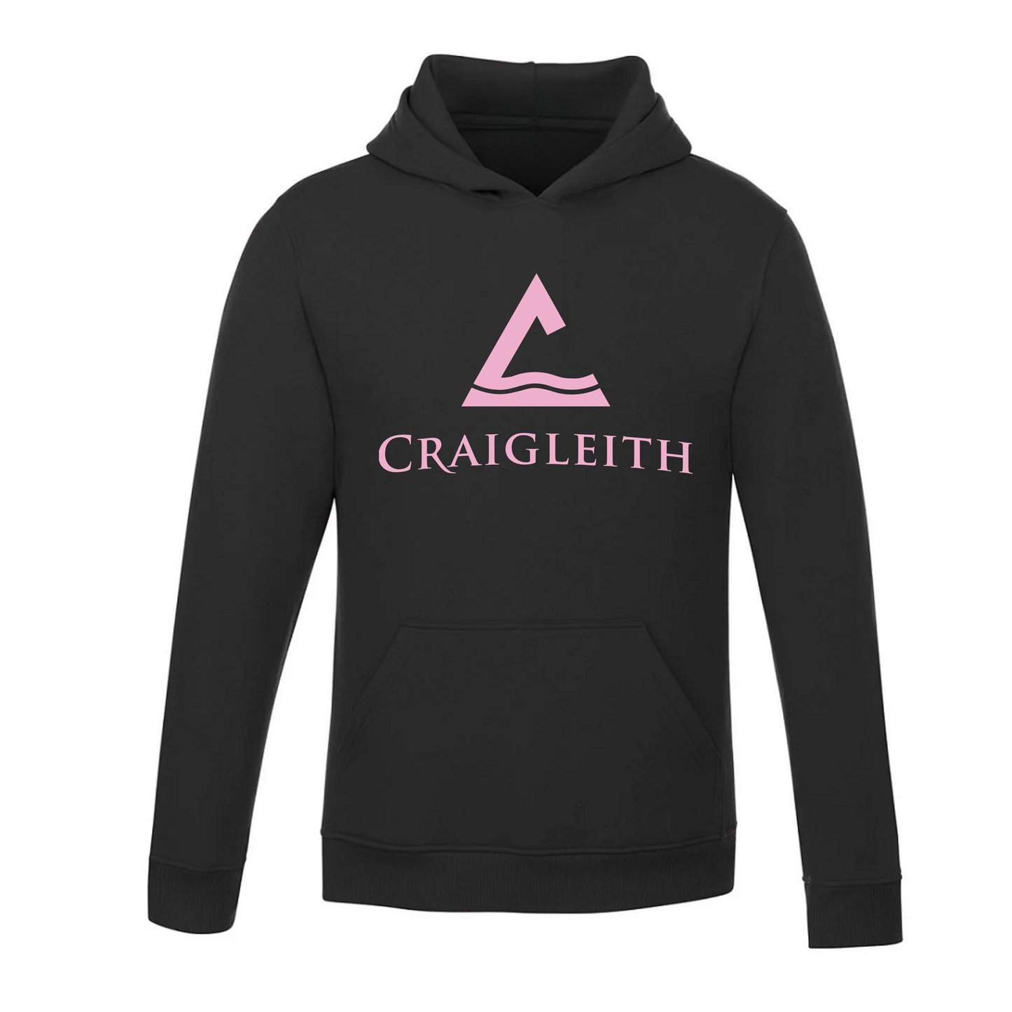 Craigleith Snow Leopards Hooded Sweatshirt - Black / Large Logo